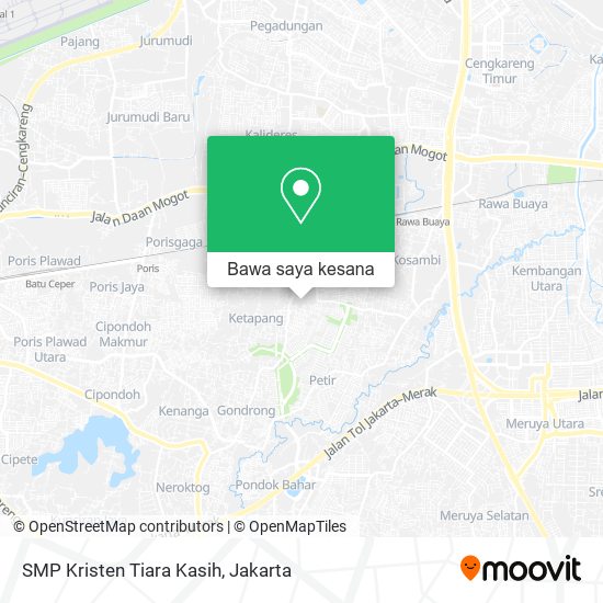 Peta SMP Kristen Tiara Kasih