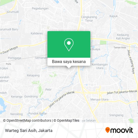 Peta Warteg Sari Asih