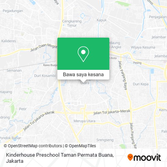 Peta Kinderhouse Preschool Taman Permata Buana