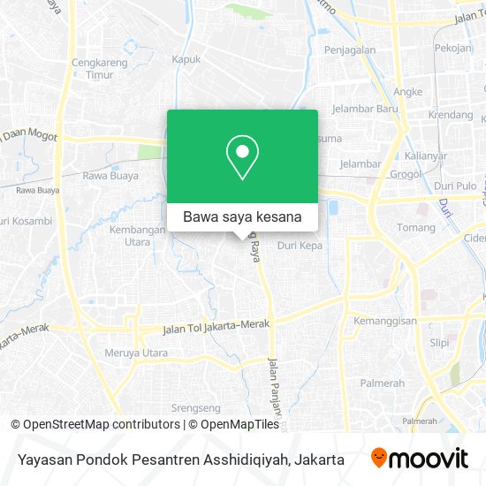 Peta Yayasan Pondok Pesantren Asshidiqiyah