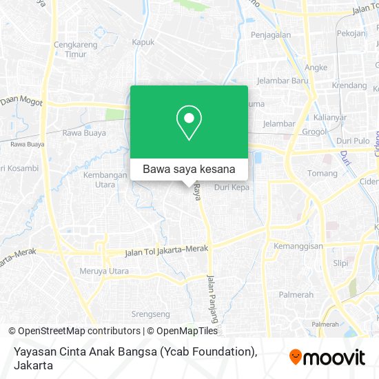 Peta Yayasan Cinta Anak Bangsa (Ycab Foundation)