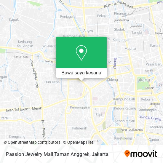 Peta Passion Jewelry Mall Taman Anggrek