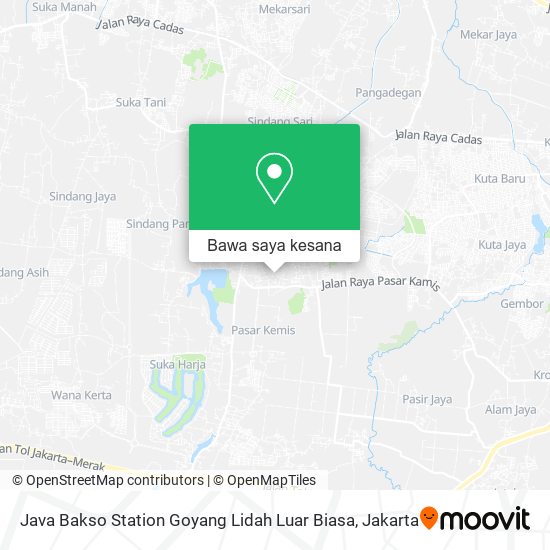 Peta Java Bakso Station Goyang Lidah Luar Biasa