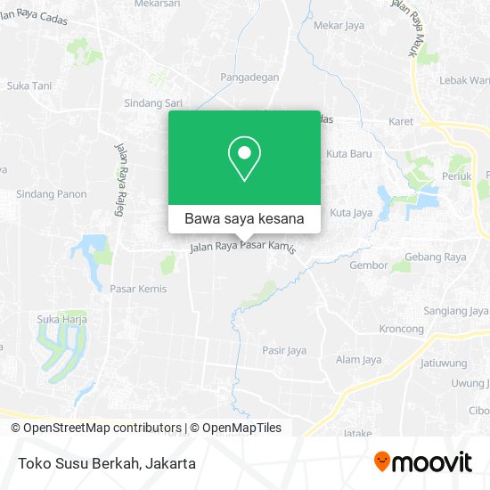 Peta Toko Susu Berkah