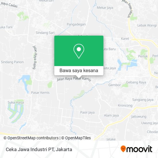 Peta Ceka Jawa Industri PT