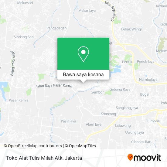 Peta Toko Alat Tulis Milah Atk