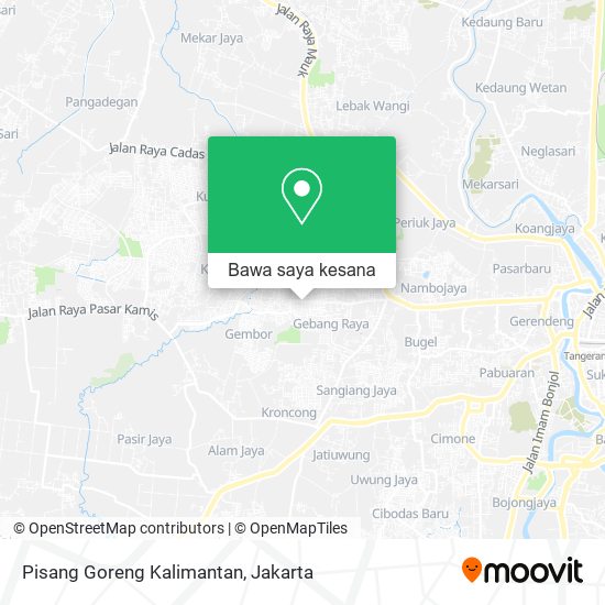 Peta Pisang Goreng Kalimantan
