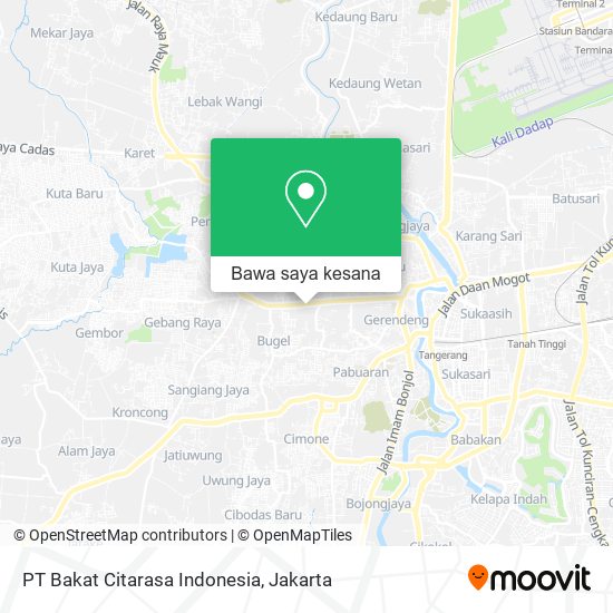 Peta PT Bakat Citarasa Indonesia