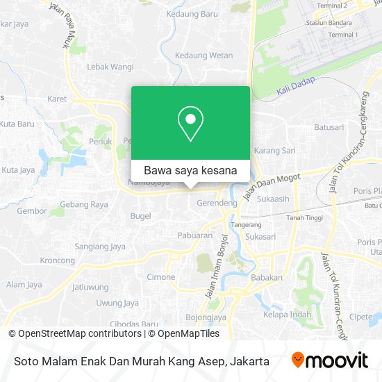 Peta Soto Malam Enak Dan Murah Kang Asep