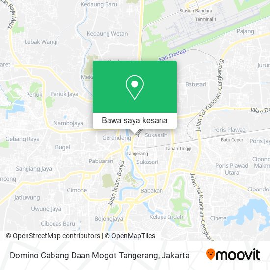 Peta Domino Cabang Daan Mogot Tangerang