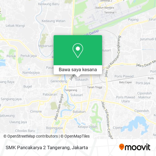 Peta SMK Pancakarya 2 Tangerang