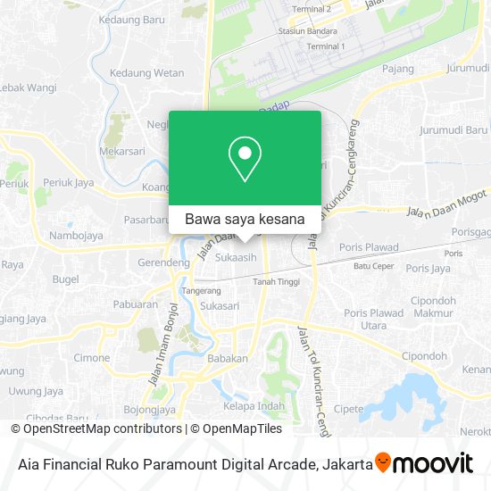 Peta Aia Financial Ruko Paramount Digital Arcade