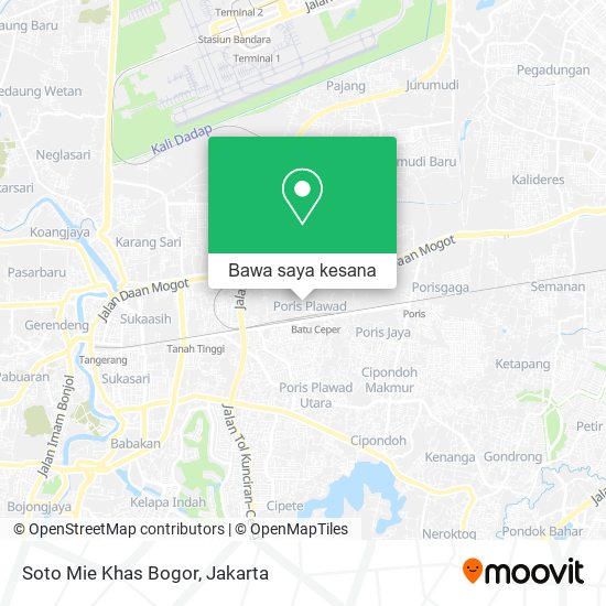 Peta Soto Mie Khas Bogor