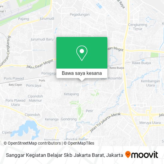 Peta Sanggar Kegiatan Belajar Skb Jakarta Barat