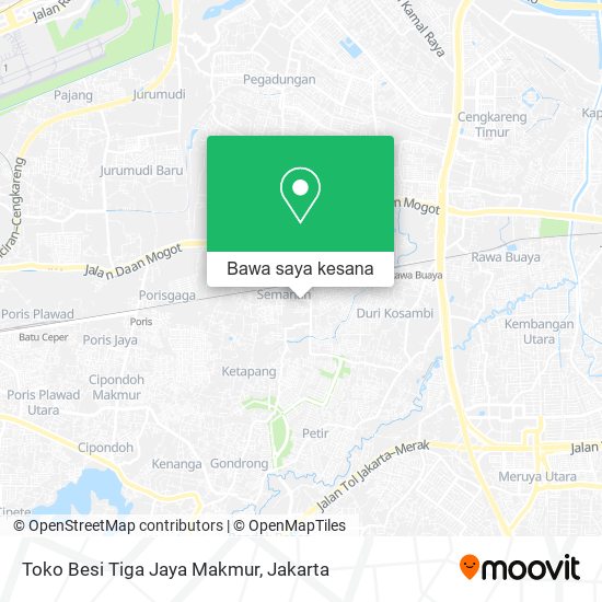 Peta Toko Besi Tiga Jaya Makmur