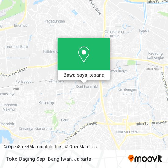 Peta Toko Daging Sapi Bang Iwan