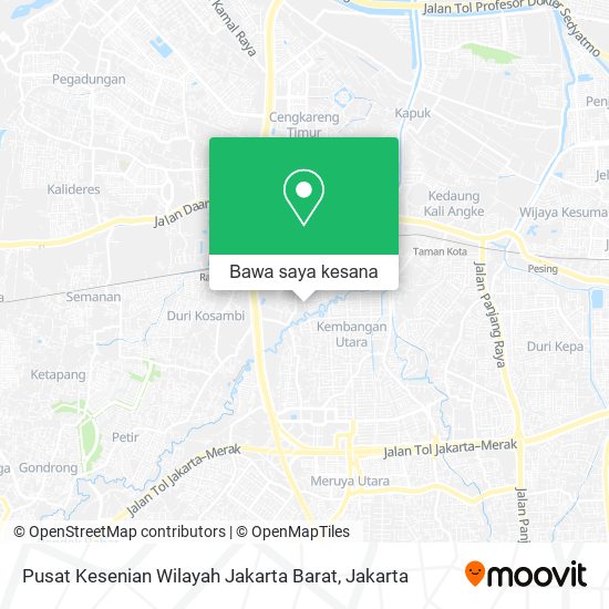 Peta Pusat Kesenian Wilayah Jakarta Barat