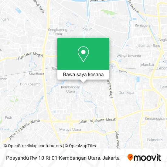 Peta Posyandu Rw 10 Rt 01 Kembangan Utara