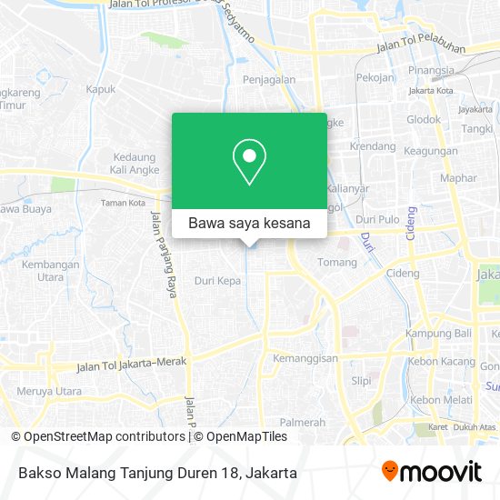 Peta Bakso Malang Tanjung Duren 18