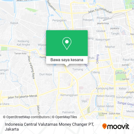 Peta Indonesia Central Valutamas Money Changer PT