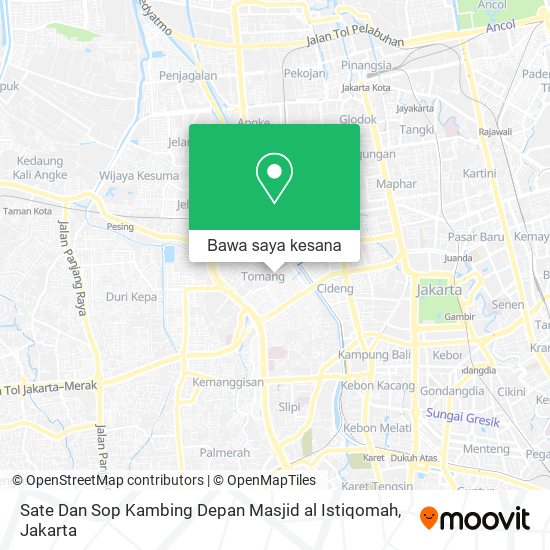 Peta Sate Dan Sop Kambing Depan Masjid al Istiqomah