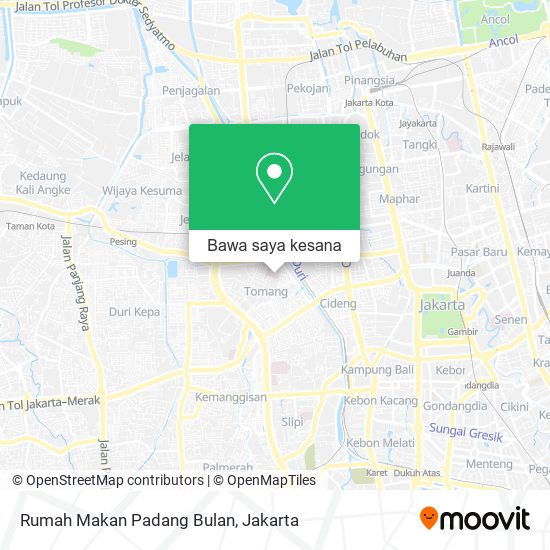 Peta Rumah Makan Padang Bulan