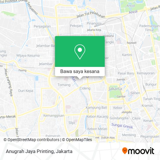 Peta Anugrah Jaya Printing