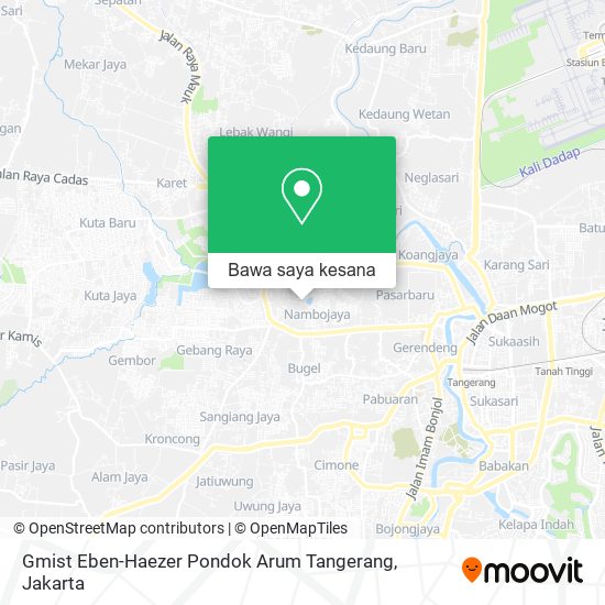 Peta Gmist Eben-Haezer Pondok Arum Tangerang