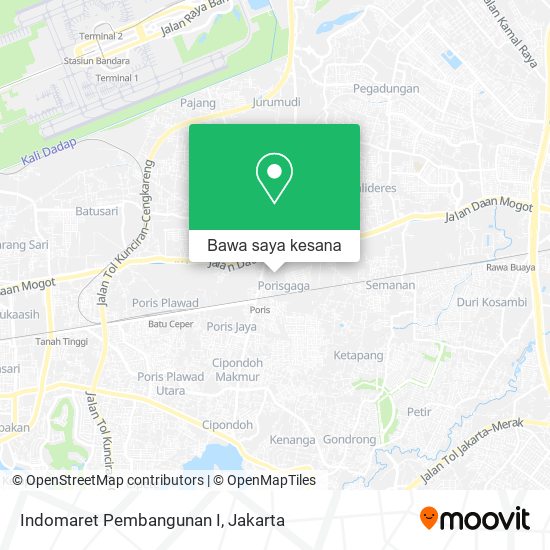 Peta Indomaret Pembangunan I