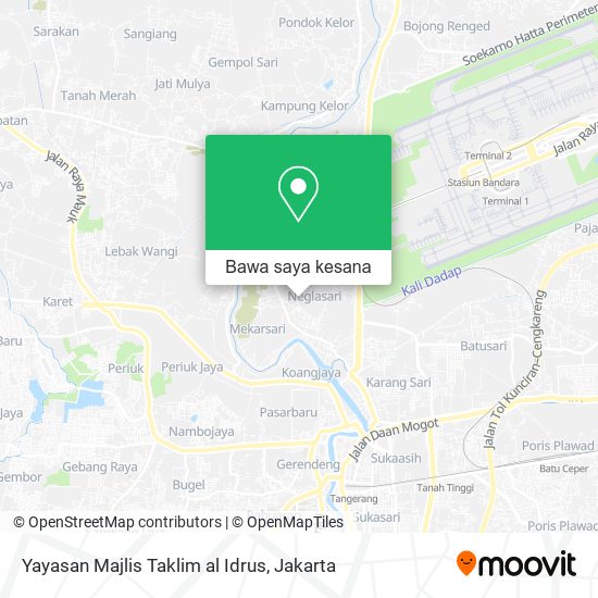 Peta Yayasan Majlis Taklim al Idrus