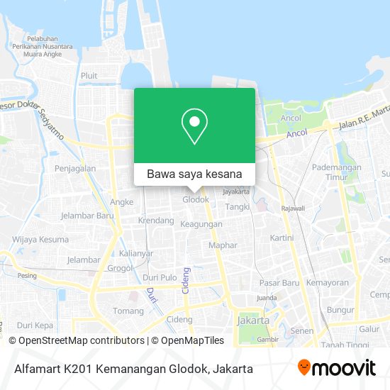 Peta Alfamart K201 Kemanangan Glodok