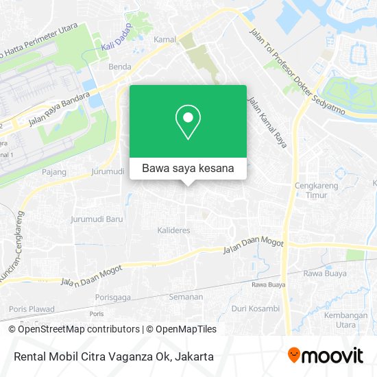 Peta Rental Mobil Citra Vaganza Ok