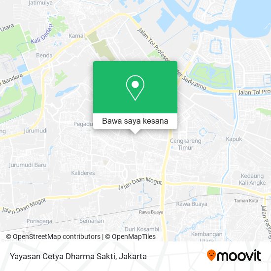 Peta Yayasan Cetya Dharma Sakti