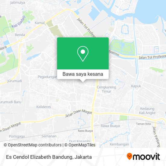 Peta Es Cendol Elizabeth Bandung