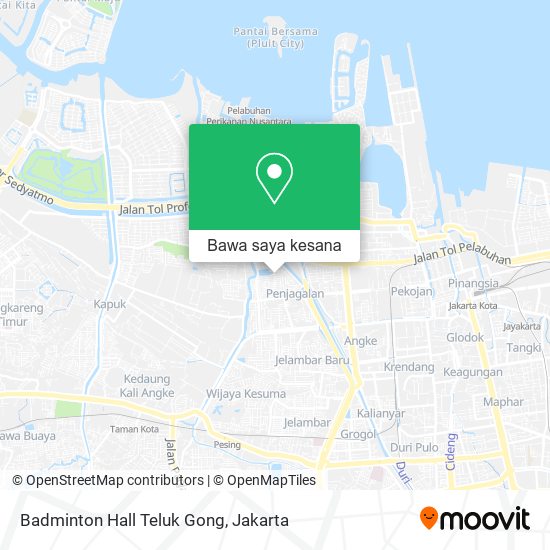 Peta Badminton Hall Teluk Gong