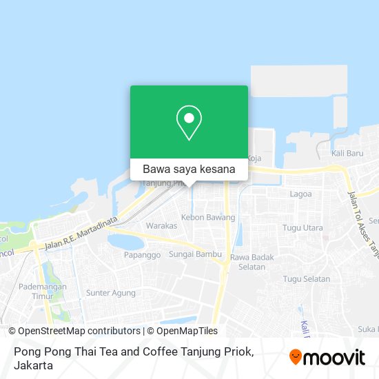 Peta Pong Pong Thai Tea and Coffee Tanjung Priok