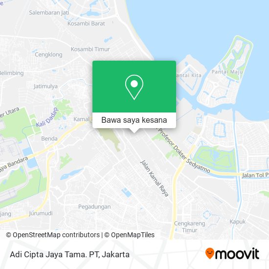 Peta Adi Cipta Jaya Tama. PT