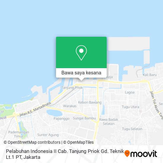 Peta Pelabuhan Indonesia II Cab. Tanjung Priok Gd. Teknik Lt.1 PT