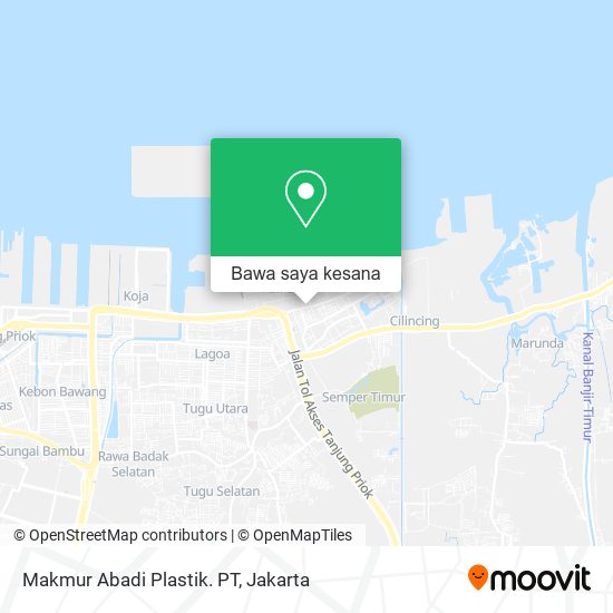 Peta Makmur Abadi Plastik. PT