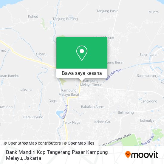 Peta Bank Mandiri Kcp Tangerang Pasar Kampung Melayu