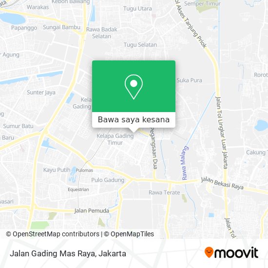 Peta Jalan Gading Mas Raya