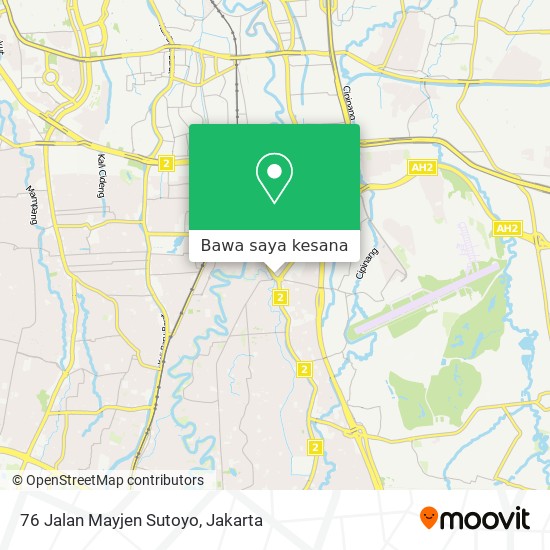 Peta 76 Jalan Mayjen Sutoyo