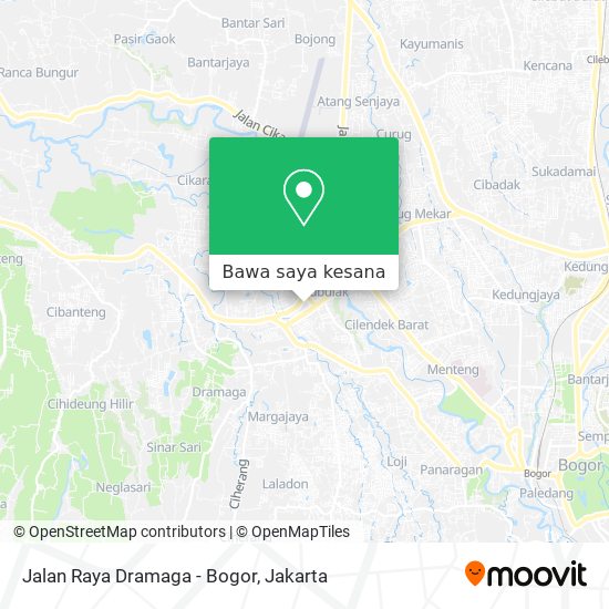 Peta Jalan Raya Dramaga - Bogor