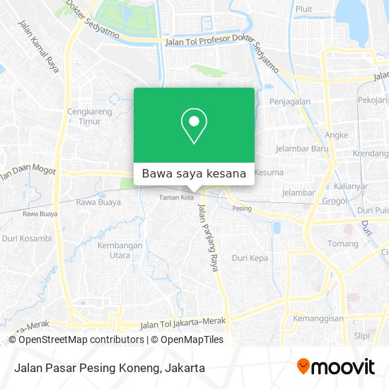 Peta Jalan Pasar Pesing Koneng