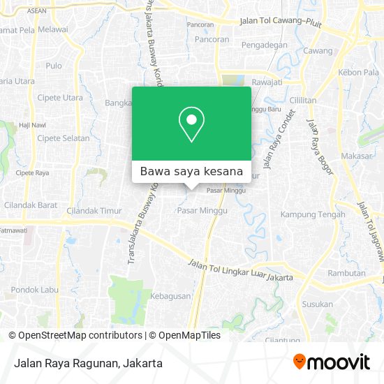 Peta Jalan Raya Ragunan