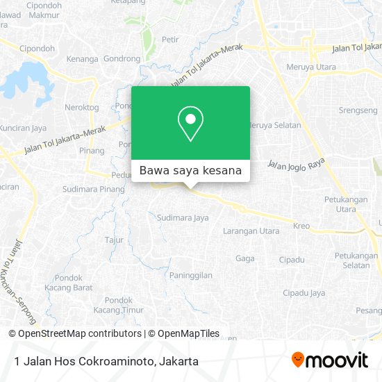 Peta 1 Jalan Hos Cokroaminoto