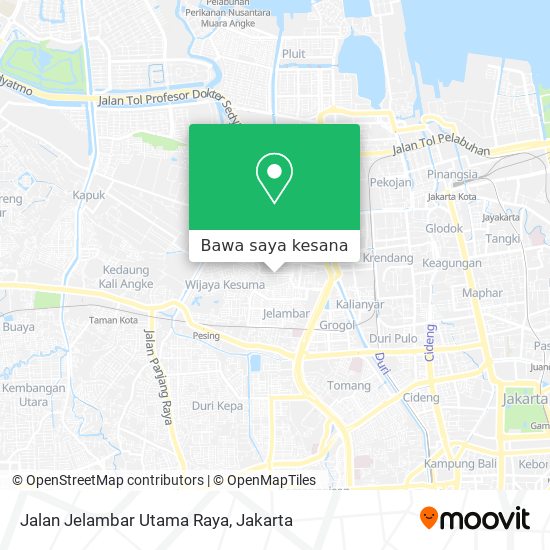Peta Jalan Jelambar Utama Raya
