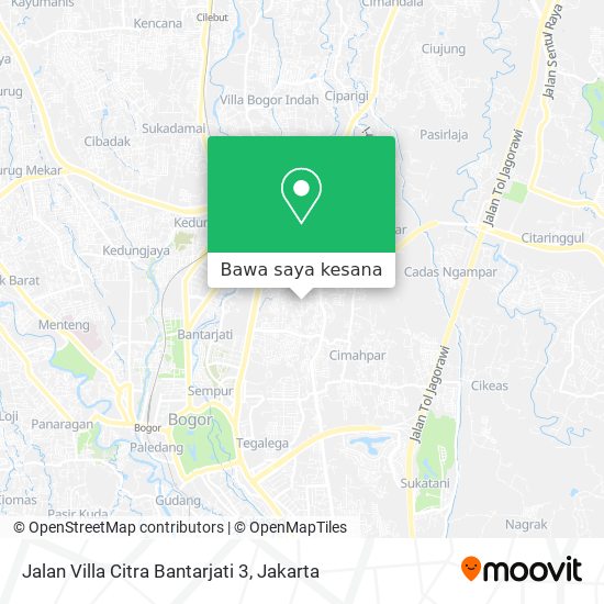 Peta Jalan Villa Citra Bantarjati 3