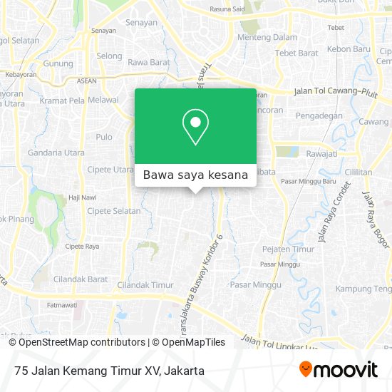 Peta 75 Jalan Kemang Timur XV