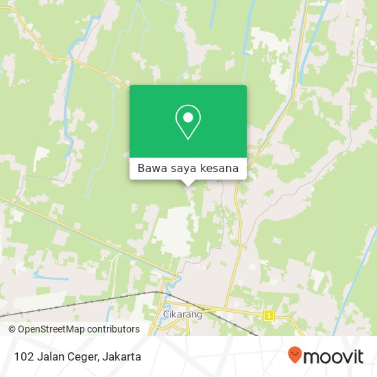 Peta 102 Jalan Ceger